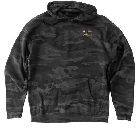 G.H.A.C, a Black Camo Heavyweight Camo Pullover Hoodie