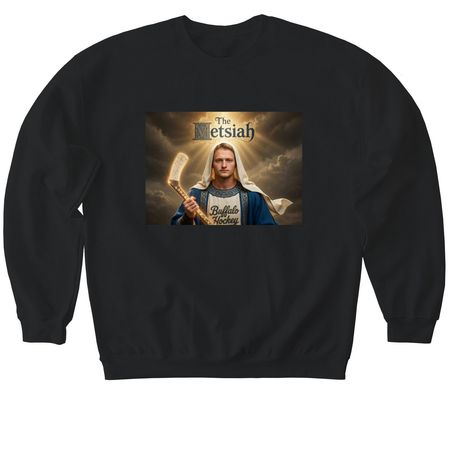 The Metsiah, a Black Softstyle Crewneck Sweatshirt