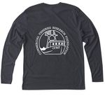 CFRF Wave Merch, a Vintage Navy Triblend Long Sleeve Tee (back-view)