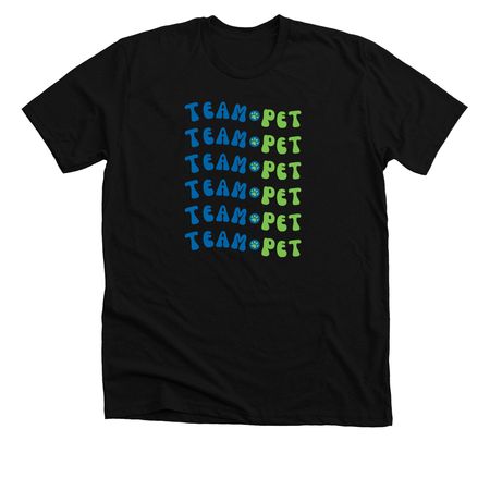 Team Pet, a Solid Black Blend Premium Unisex Tee