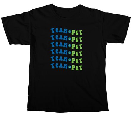 Team Pet, a Black Comfort Colors Unisex Tee