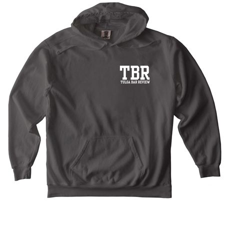 Tulsa Bar Review Merchandise, a Pepper Comfort Colors Pullover Hoodie