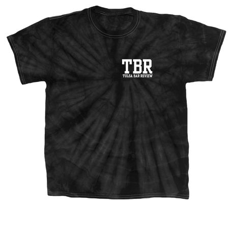 Tulsa Bar Review Merchandise, a Black Classic Tie Dye Tee