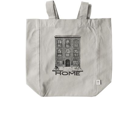 Security, Stability, HOME, a Natural Recycled Cotton Tote Bag