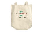 NeuroPerfect?&nbsp;2-Sided Tote, a Natural Over-the-Shoulder Shopping Tote Bag (back-view)