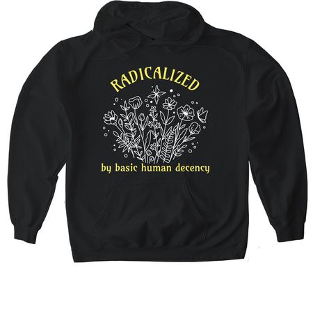 Are You Radical?, a Black Gildan Softstyle Pullover Hoodie
