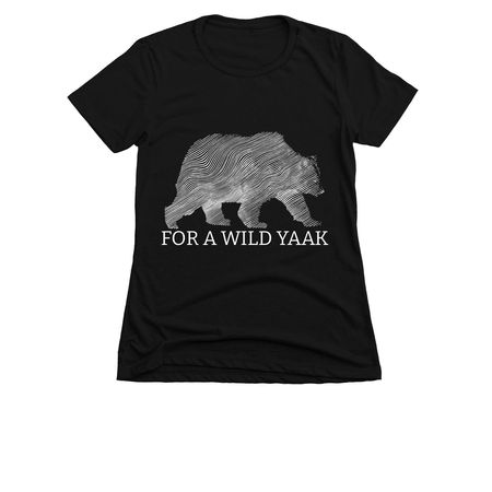 Save the Yaak Grizzlies&nbsp;, a Black Women's Slim Fit Tee