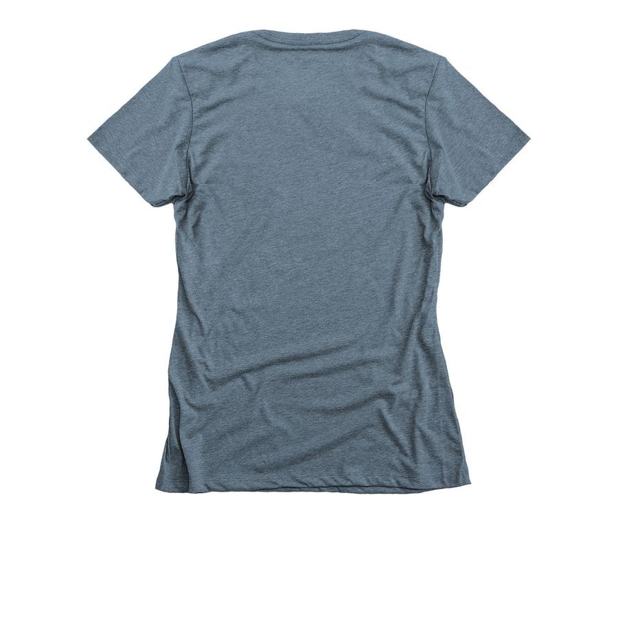 Keep Blazier Reading, a Indigo Women's Slim Fit Tee (back-view)