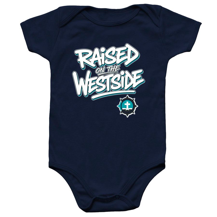 Kingdom Kids Fundraiser, a Navy Infant Onesie