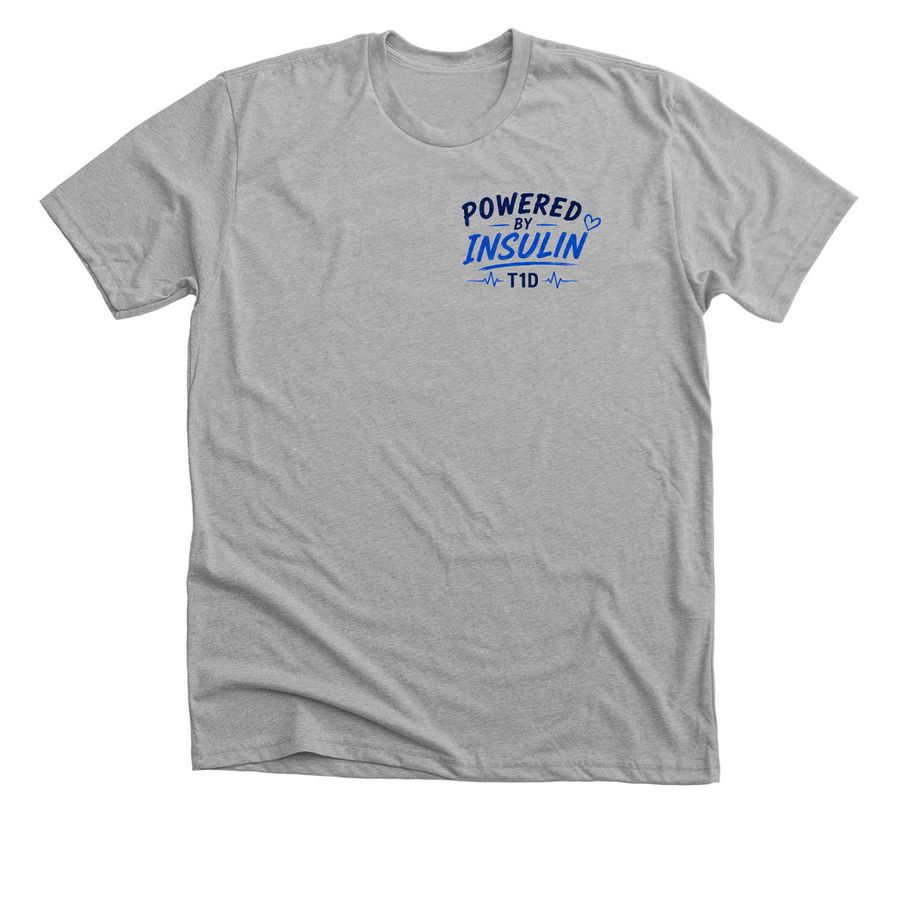 Large Logo Design, a Athletic Heather Premium Unisex Tee