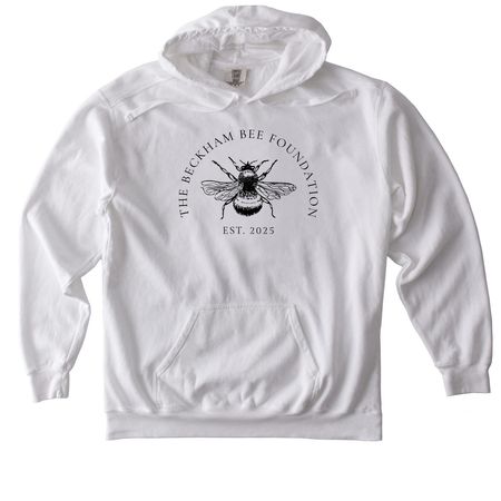 Adult and Youth Yellow/White, a White Comfort Colors Pullover Hoodie