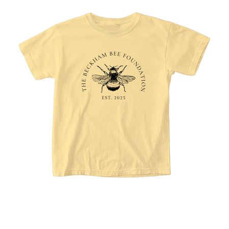 Adult and Youth Yellow/White, a Butter Comfort Colors Youth Tee