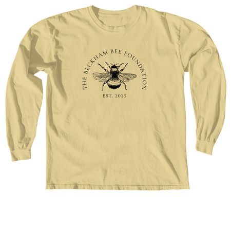 Adult and Youth Yellow/White, a Butter Comfort Colors Long Sleeve Tee