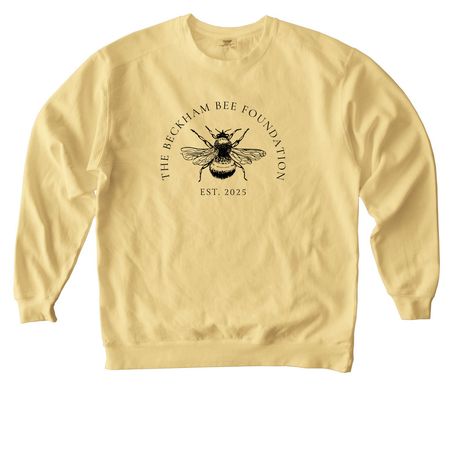 Adult and Youth Yellow/White, a Butter Comfort Colors Crewneck Sweatshirt