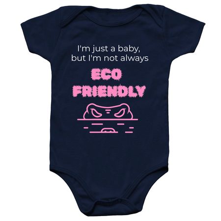 Alligator Infant Onesie for Girls, a Navy Infant Onesie