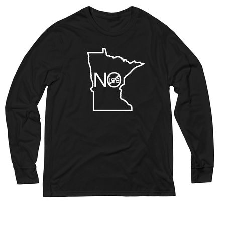 Minnesota Nice Out, a Deep Black Allmade Eco Triblend Long Sleeve Tee