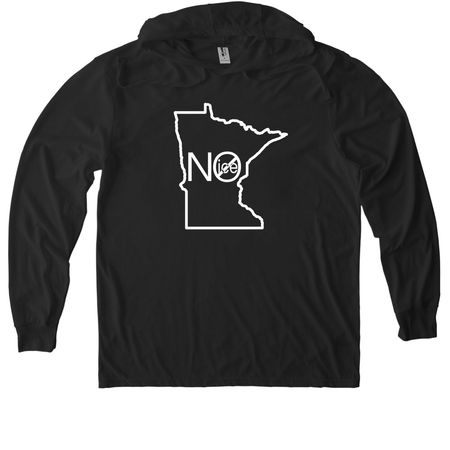 Minnesota Nice Out, a Space Black Allmade Eco Triblend Hoodie Tee