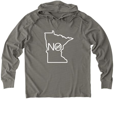 Minnesota Nice Out, a Driftwood Grey Allmade Organic Cotton Mineral Dye Hoodie Tee