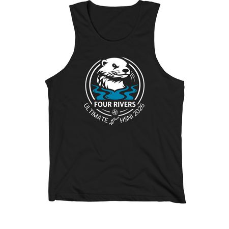 Four Rivers SHIRTS - HSNI fundraising&nbsp;, a Black Premium Cotton Tank