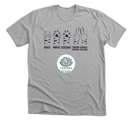 Razor Tipped Murder Mittens, a Athletic Heather Premium Unisex Tee