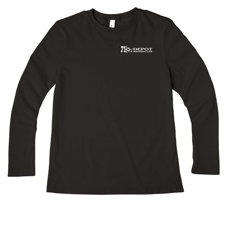 Depot 34 T-Shirt, a Black Women?s Premium Long Sleeve Tee