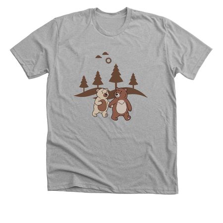 Two Bears, a Athletic Heather Premium Unisex Tee