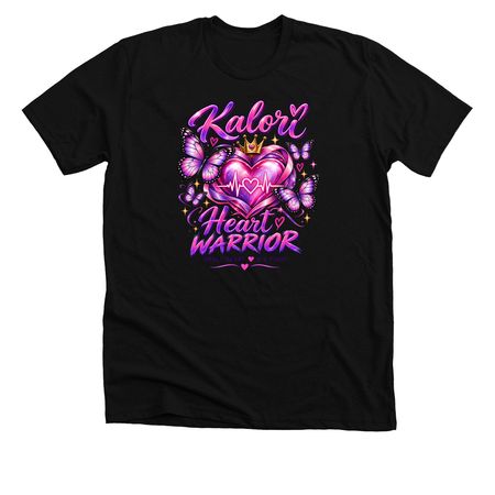 Heart warrior, a Solid Black Blend Premium Unisex Tee