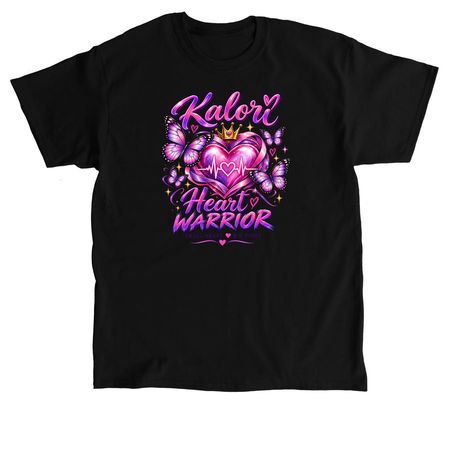 Heart warrior, a Black Classic Unisex Tee