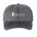 MDAFP-F Hats (white logo), a Black Printed Pigment Dye Baseball Cap
