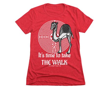 It's Time to Take The Walk, a Red Women's Slim Fit Tee