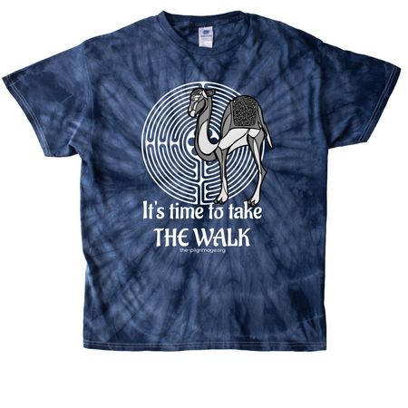 It's Time to Take The Walk, a Navy Classic Tie Dye Tee