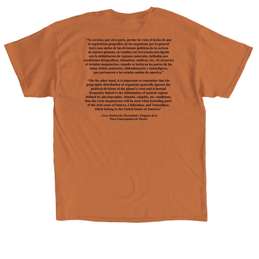 Mega Mexico, a Texas Orange Classic Unisex Tee (back-view)