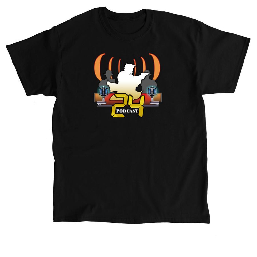 24Podcast.Com Effort V.1, a Black Classic Unisex Tee