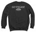 Let's LICK animal cruelty!, a Black Crewneck Sweatshirt (back-view)