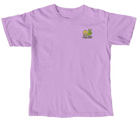 Snail Peace, a Neon Violet Comfort Colors Unisex Tee