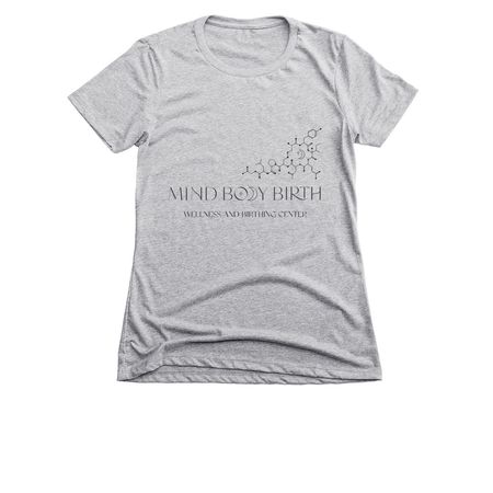 Mind Body Birth, a Dark Heather Grey Women's Slim Fit Tee