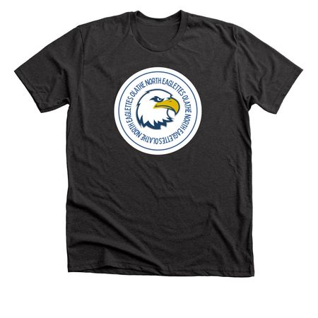 Eagle Circle, a Dark Grey Heather Premium Unisex Tee