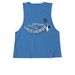 Flirting with The Universe, a Azure Blue Allmade Eco Triblend Women?s Muscle Tank (back-view)