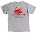 Degler Ag Hauling Merch, a Sport Grey Classic Unisex Tee (back-view)