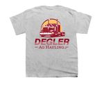 Degler Ag Hauling Merch, a Sport Grey Youth Unisex Tee (back-view)