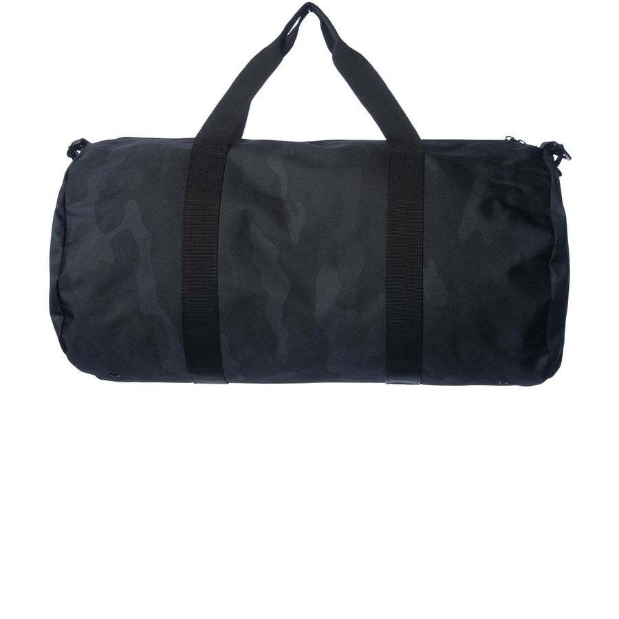 NPKUA Duffel Bag, a Black Camo Day Tripper Duffel Bag (back-view)