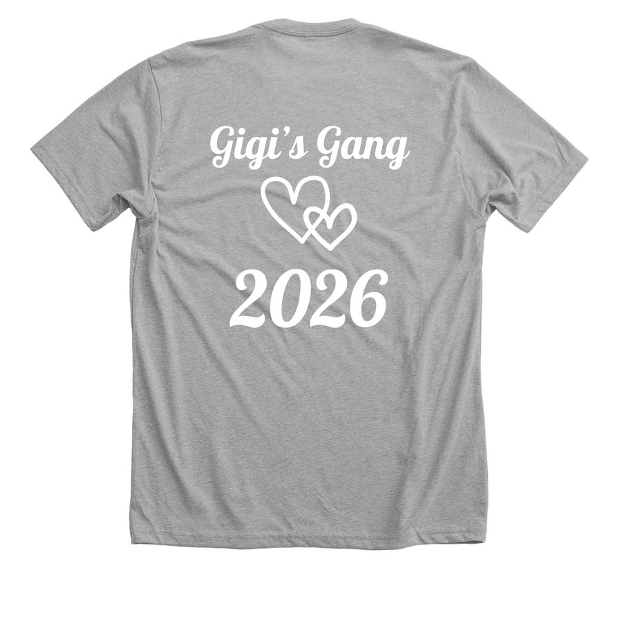 Move to cure 2026 (Gigi?s Gang), a Athletic Heather Premium Unisex Tee (back-view)