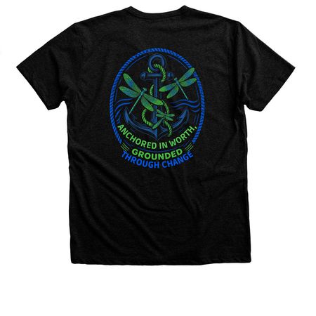Worth Over Worry Project, a Black Heather Premium Unisex Tee