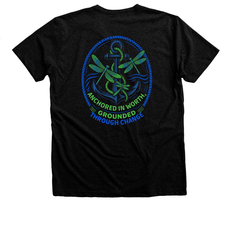 Worth Over Worry Project, a Black Heather Premium Unisex Tee