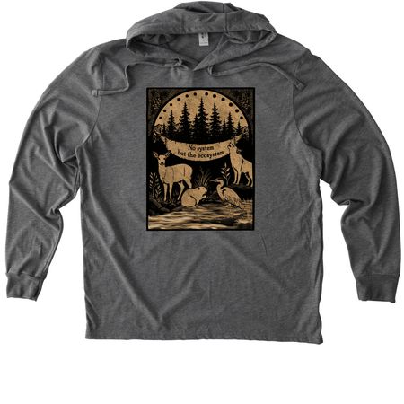 No System But The Ecosystem, a Aluminum Grey Allmade Eco Triblend Hoodie Tee