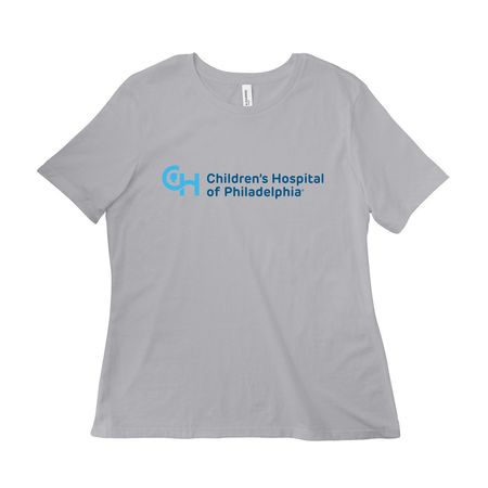 CHOP logo, a Solid Athletic Grey Women?s Relaxed Cotton Tee