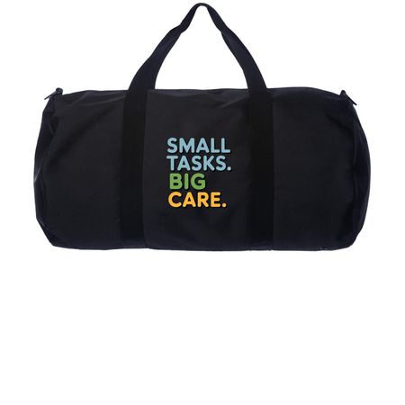 Serving Those Who Served: Parrott All-Season, a Black Day Tripper Duffel Bag (back-view)