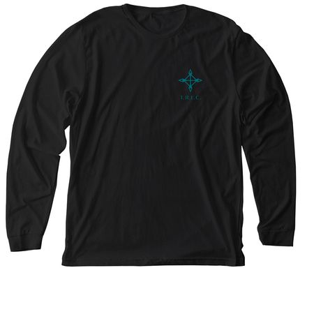 The Recovery Explorers Club, a Solid Black Blend Premium Long Sleeve Tee