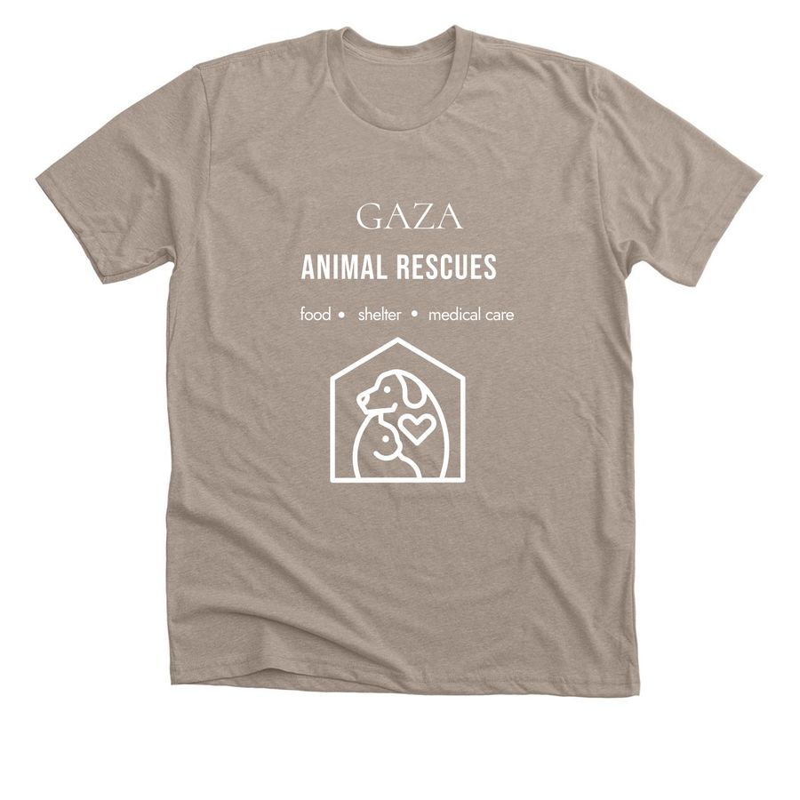 Gaza Animal Rescues, a Heather Stone Premium Unisex Tee