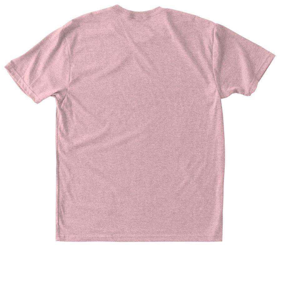 Dorothy Logo Tees, a Desert Pink Triblend Unisex Tee (back-view)